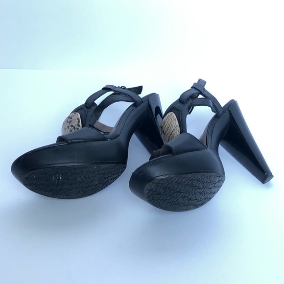 💰SALE💰B. Makowsky Heel Strappy Slingback Sandals Size 7.5M - Picture 3 of 6